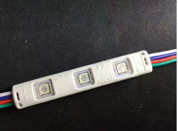 500 шт. DC12V 5050 3LED s светодиодный модуль RGB Инжекционный IP65 Водонепроницаемый для