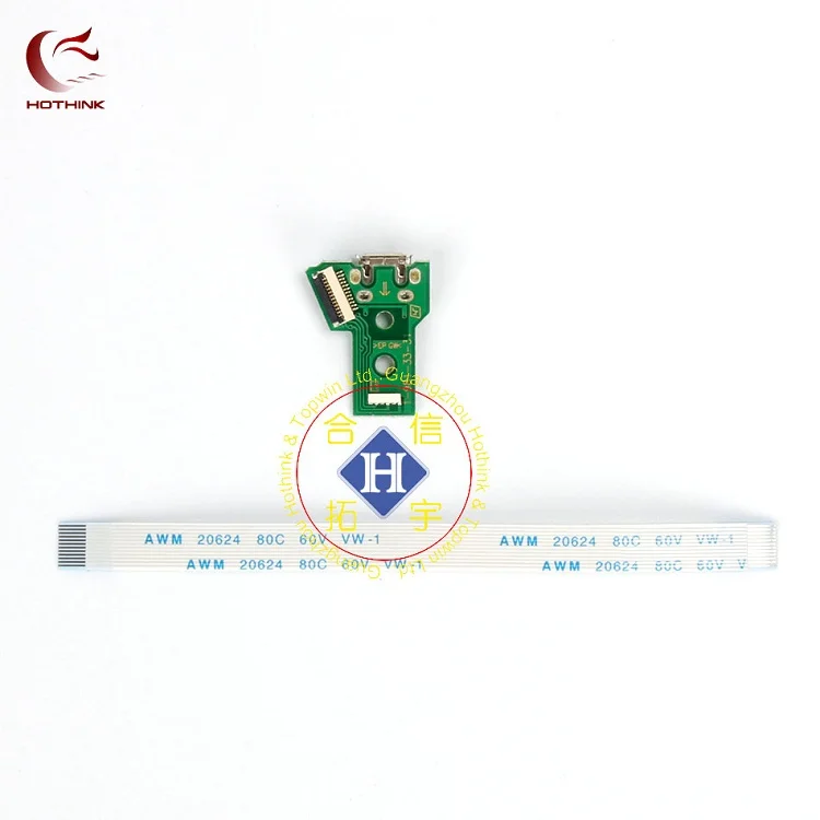 HOTHINK 50 компл./лот JDS-011 JDS-030 JDS-040 JDS-055 USB плата с зарядным портом с кабелем для PS4 PRO Slim контроллер запчасти для ремонта