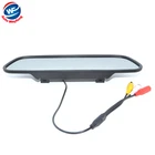 Резервная камера заднего вида 2 в 1, ПЗС-матрица 4,3 дюйма, ПЗС-матрица 800x480, автомобильный зеркальный монитор, зеркало заднего вида, автомобильная парковочная камера WF