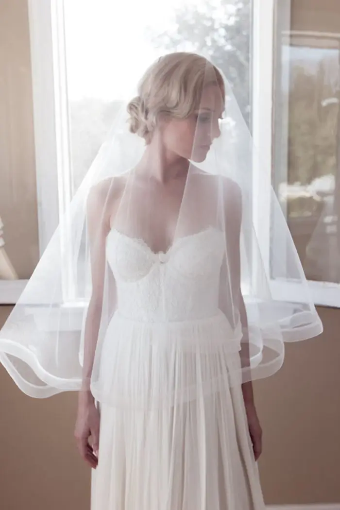 3 м Длинная свадебная вуаль шикарная дешевая для невесты один слой Кружевная