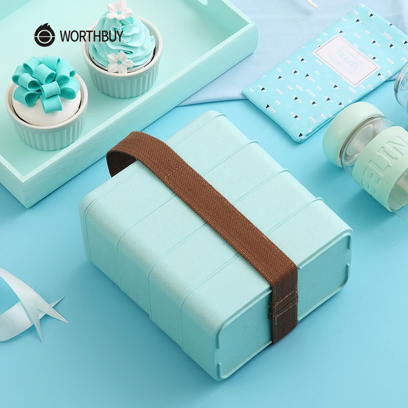 WORTHBUY японский микроволновый Ланч бокс для детей портативный герметичный ящик
