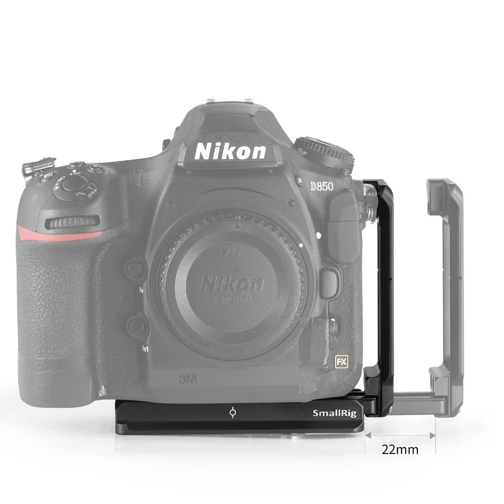 БЫСТРОРАЗЪЕМНАЯ L образная пластина SmallRig для Nikon D850 с Arca швейцарская тарелка