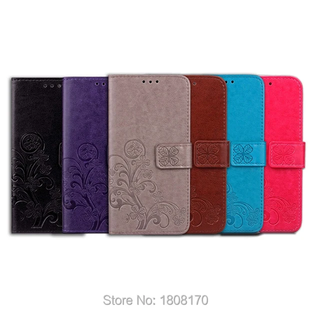Кожаный чехол-бумажник C-ku с клевером для Xiaomi 8 Explorer ZTE N931 Samsung Galaxy J2 Pro 2018 A6 Plus J4 J6