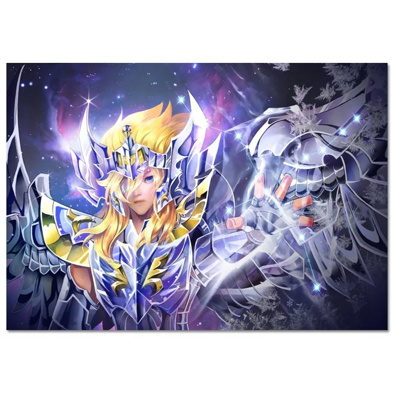 Холщовый постер Saint Seiya на заказ 27x40 см 30x45 домашний декор холщовая печать фотообои