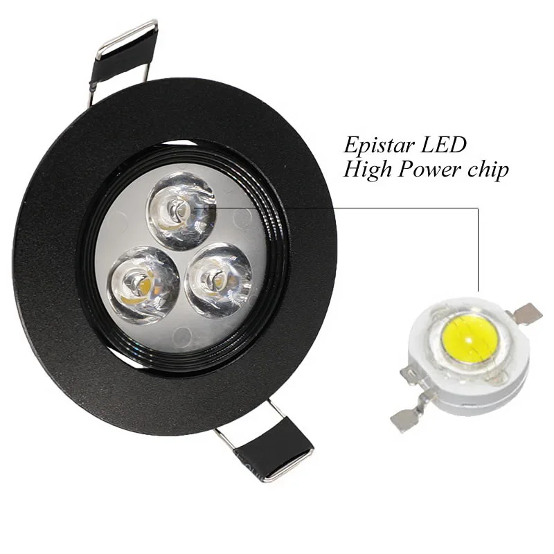 Dimmable 9W Epistar Led Down light Ceiling Spot Light Black Shell Retrofit LED Recessed Lighting Fixture Warm White 3000K UL cul | Лампы и