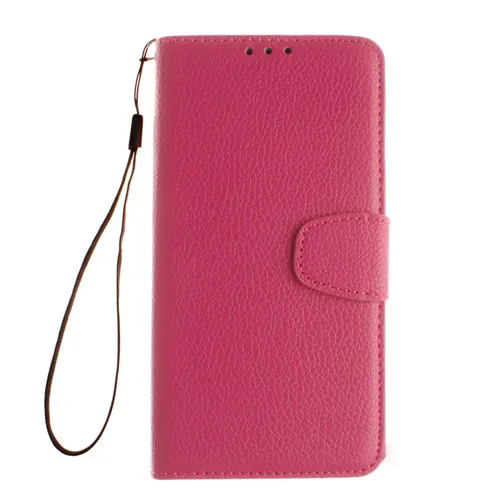 Litchi один черный Цвет кошелек кожаный флип принципиально чехол для iPhone 5 5S 5C 5SE 6 6S 6 Plus 6S плюс 7 7 Plus touch 5 6 крышка Капа - Цвет: Rose Red