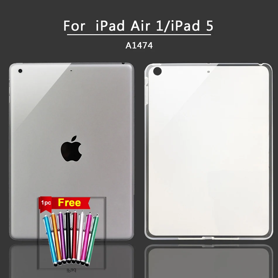Мягкий силиконовый Ударопрочный чехол из ТПУ для Apple Ipad 5 Air 1 модель A1474 A1475 A1476
