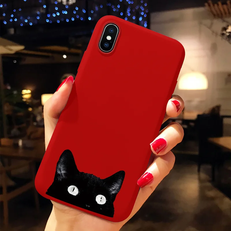 dbheimao Чехол для телефона для iPhone 11 Pro XS Max XR X 10 8 7 6 S 6 S Plus, Роскошная мягкая задняя крышка из ТПУ с изображением животных, красный чехол Fundas для iPhone X, чехол - Цвет: dbheimao