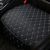 1PC Frot Black white Универсальный автомобильный чехол на переднее, заднее, заднее, боковое сиденье, подушка на сиденье, дышащий коврик из искусственной кожи, всесезонный - Название цвета: 1PC Frot Black white