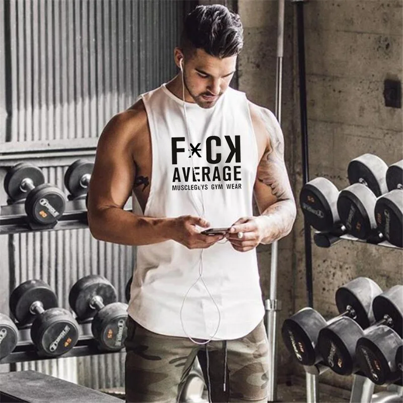 Muscleguys летняя одежда 2020 майки для мужчин хипстерская забавная жилетка с буквенным