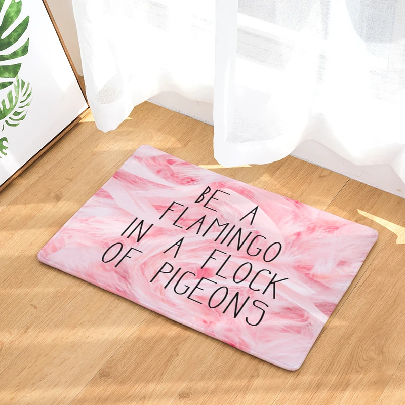 Новинка 2017 коврики с принтом фламинго для ванной кухни ковры кошек коврик