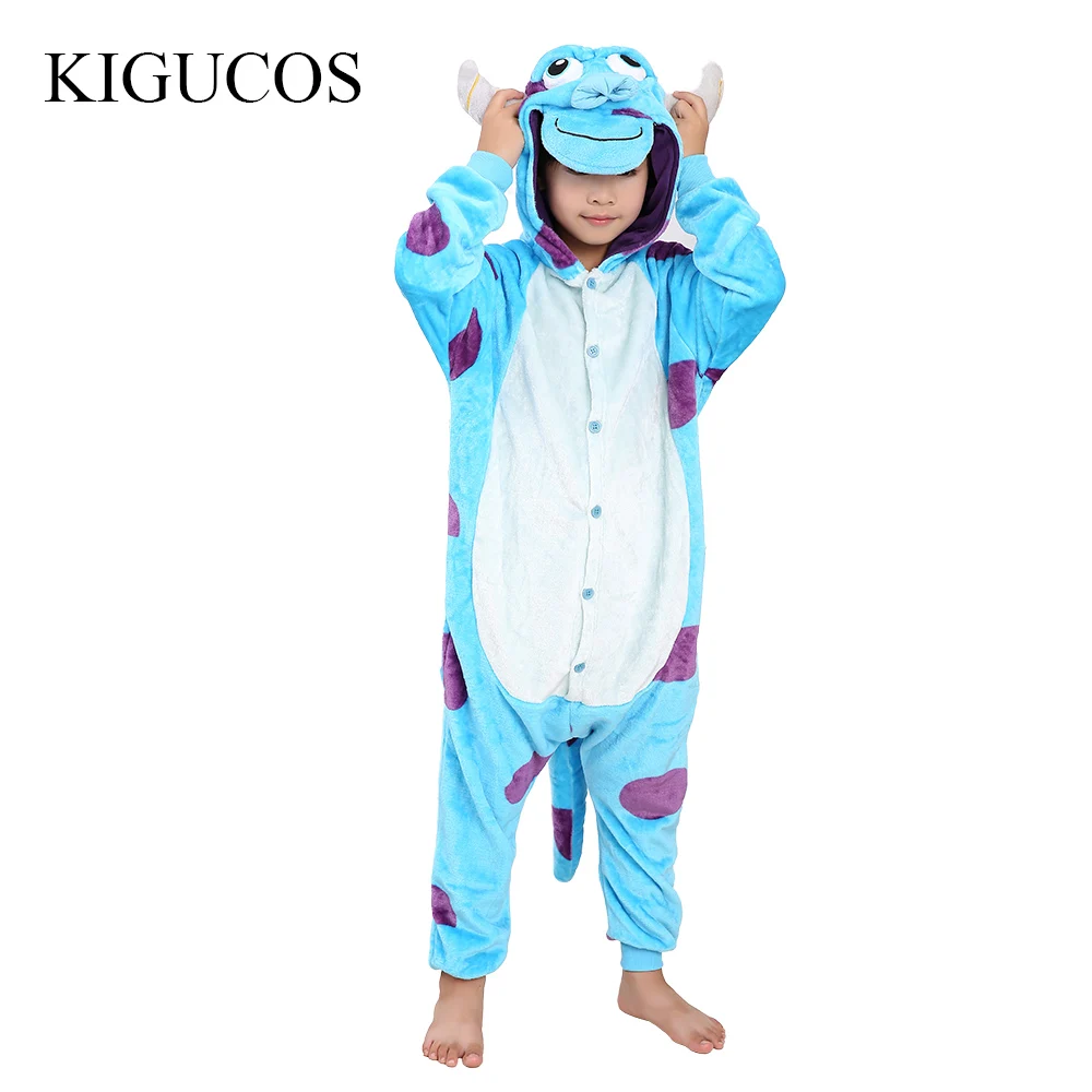 Детская Пижама с капюшоном KIGUCOS вечерние комбинезоны забавными монстрами и