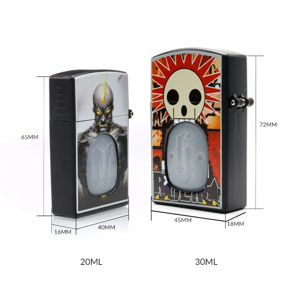 Волкани 20 мл 30 мл капельная бутылка для жидкости для электронных сигарет с чехлом для зажигалки Бутылки для электронных сигарет для RDA RTA Tank Atomizer1pc on.