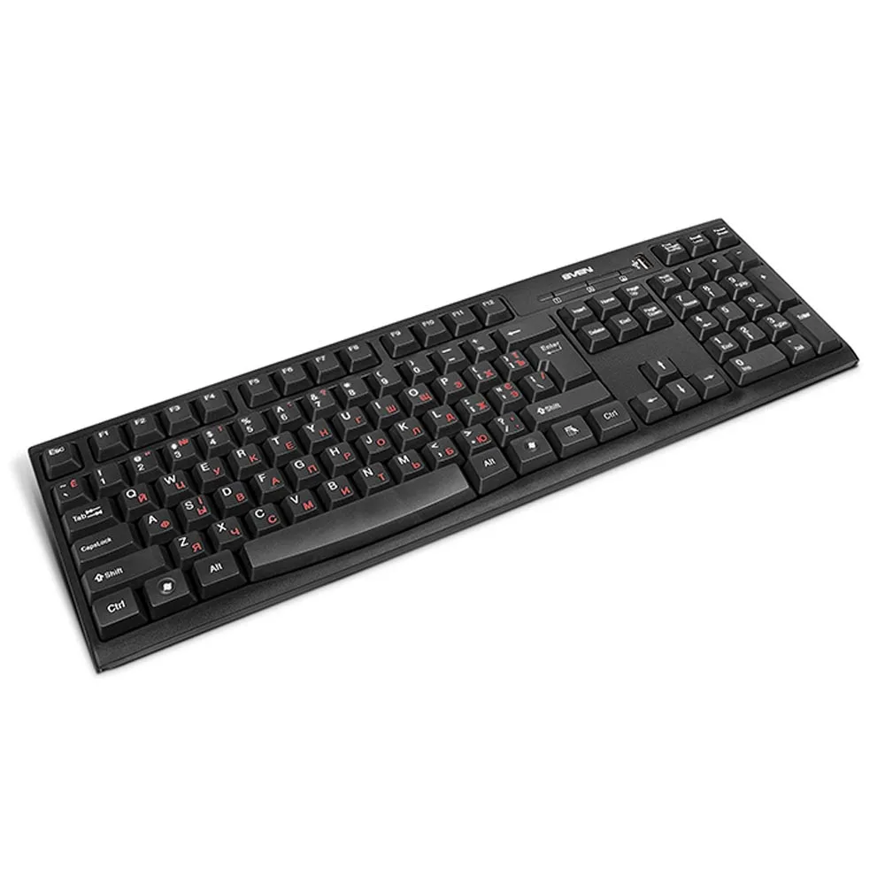 Клавиатура SVEN Standard 304 USB+HUB чёрная (104кл USB-hub) | Компьютеры и офис