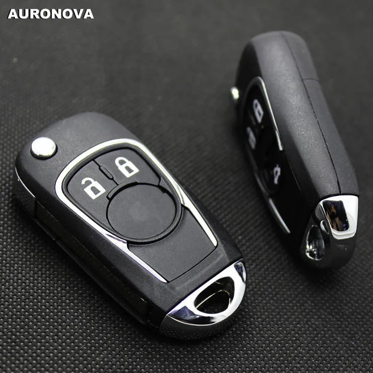 AURONOVA новый обновленный корпус для складного ключа Chevrolet Cruze Aveo раскладной ключ с 3