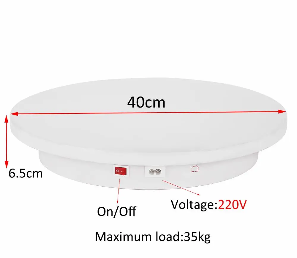 ComXim 40 см 220 В Электрический вращающийся Вращающийся дисплей продукта с случайным