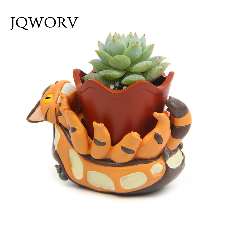 JQWORV Креативный цветочный горшок Totoro полимерный суккулентные горшки для растений