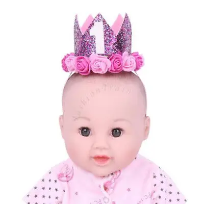 В наличии в США головной убор на 1-й день рождения для маленьких детей блестящая