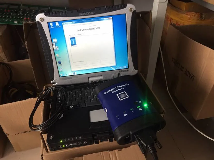 

Used cf19 laptop + 320GB HDD New Generation multiple diagnostic interface G-M Scanner MDI with GDS2 + TECH2WIN ready to use