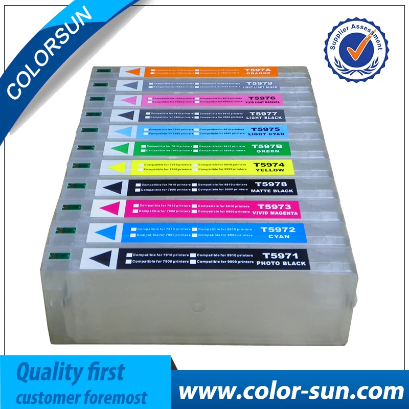 Новые многоразовые картриджи с чернилами для Epson Pro 7900 9900 7910 9910 картриджа T5961 T5964