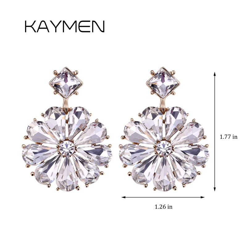 Новый особенный круглый и 3 слоя инкрустированные Стразы Винтажные серьги для