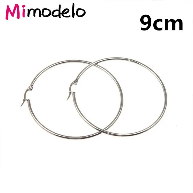 Silver-9cm Большой круг, гладкое большое кольцо, модное женское золотое серебряное кольцо с гиперболом, металлическое Шикарное Кольцо - Окраска металла: Silver-9cm
