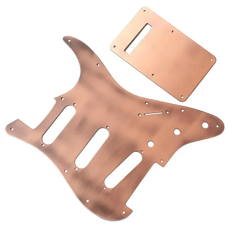 Алюминиевый сплав HH Pickguard щит царапина Пластина для ST для Fender электрогитары инструмент Аксессуары(GQ53