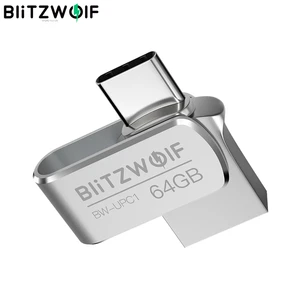 Blitzwolf bw-upc1 2-in-1 type-c usb 3. 0 aluminium alloy 16gb 32gb 64gb otg usb flash drive external storage 1 Item image