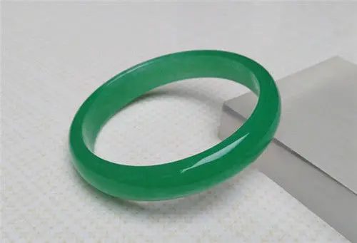 NATURAL CERTIFICATION GRADE BOUTIQUE GREEN CHALCEDONY AGATE JADE BRACELET 64MM NEW | Украшения и аксессуары