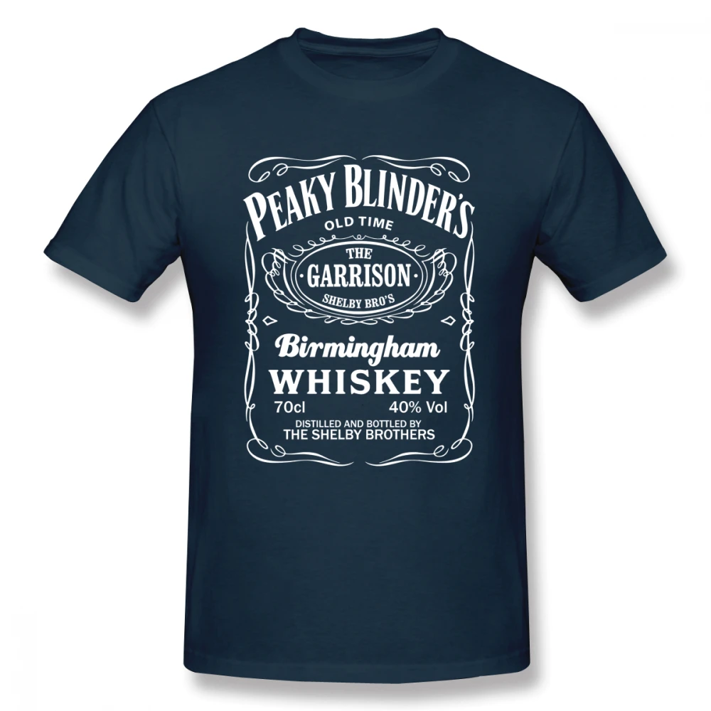 Тёмно-синий Новая футболка в стиле хип-хоп Peaky_Blinders_Design для человека, Специальная футболка большого размера Homme, футболка с 3D принтом, хлопок, дышащая - Цвет: Тёмно-синий