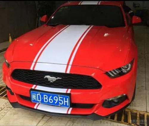 Автомобильные наклейки Rally stripes 17 ''для Mustang виниловый колпак на крышу задний