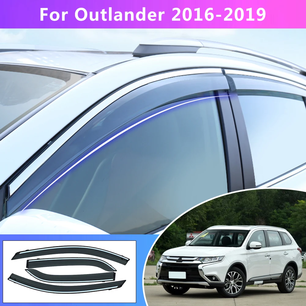 Для Mitsubishi Outlander автомобильный Солнечный козырек щит дым окна солнцезащитный козырек дефлектор автомобиля Солнечный аксессуары с козырьком
