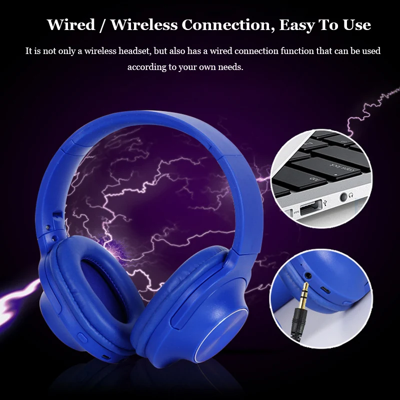 Беспроводные Складные Bluetooth-наушники HLTON цифровая стерео Музыкальная гарнитура