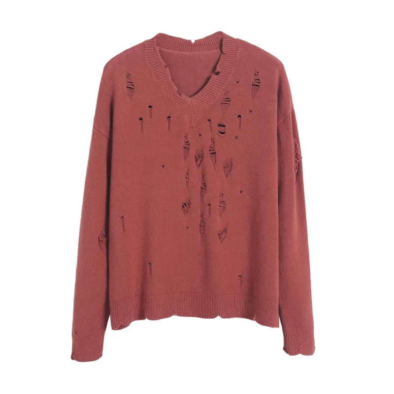 Утепленные Для женщин Свитера пуловеры основные ребра трикотажные хлопковые