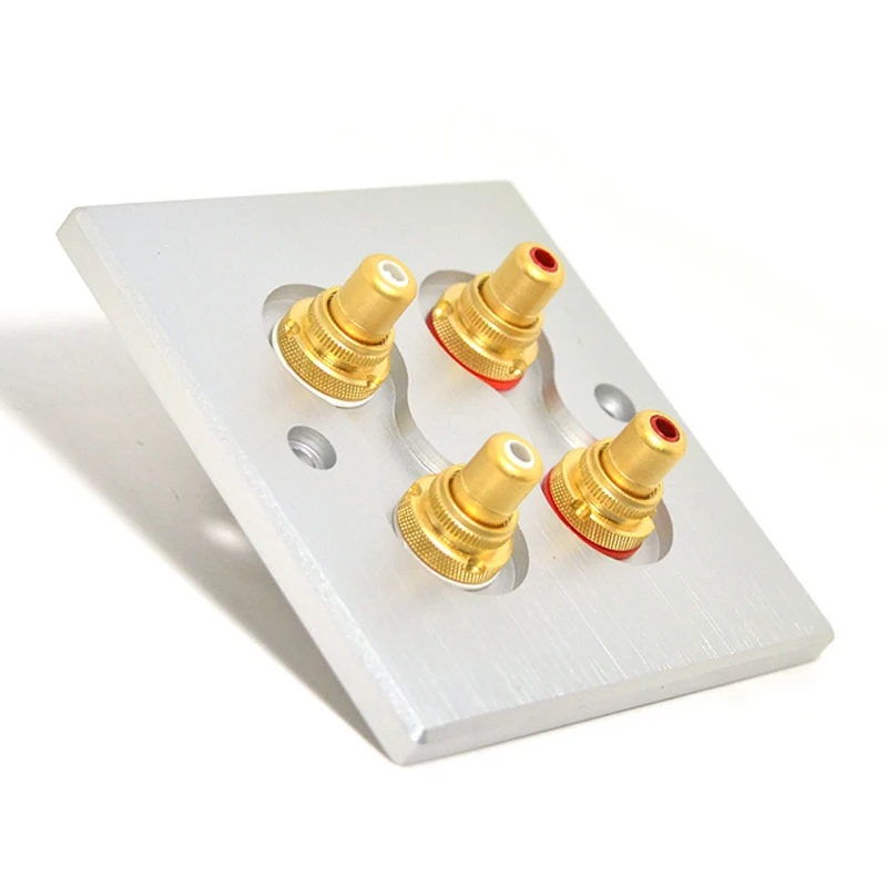 Acrolink Hi End позолоченный настенный разъем RCA|socket speaker|rca wall socketrca |