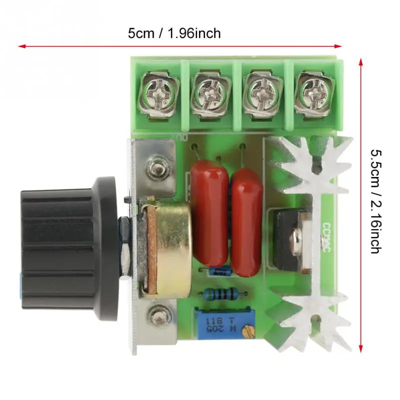 AC 50-220V регулятор скорости двигателя переменного тока 2000W 25A регулятор напряжения диммеры для светодиодной ленты FR-4 монтажная плата Moto Part Accessoey