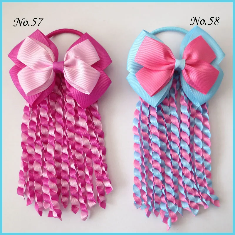 12 благословение хорошая девушка 4," двойной ангел Hairbow лента плетеная резинка для хвоста