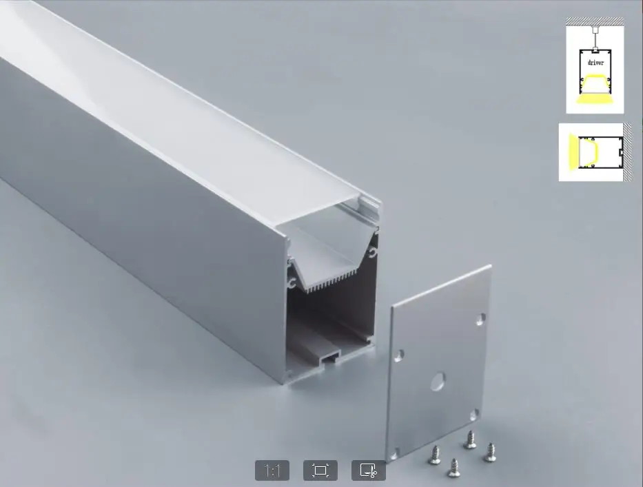 Бесплатная доставка 50 м/лот 2 лампочки светодиодный алюминиевый профиль для