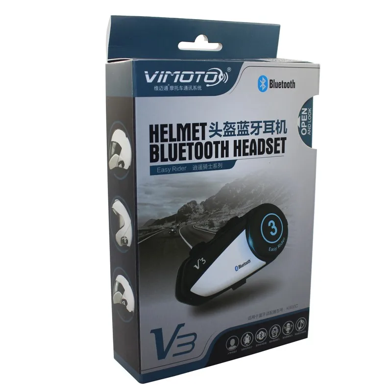 Airide G1 Bluetooth мотоциклетный шлем Интерком FM гарнитура+ мягкий микрофон для полнолицевого шлема V3 обновленная версия