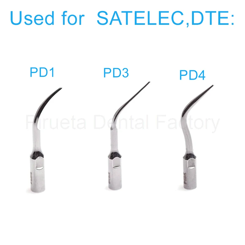 

3 PCS Dental scaling perio Tips PD1,PD3,PD4 for satelec SATELEC DTE ,used for Ultrasonic Scaler Handpiece Teeth Whitening