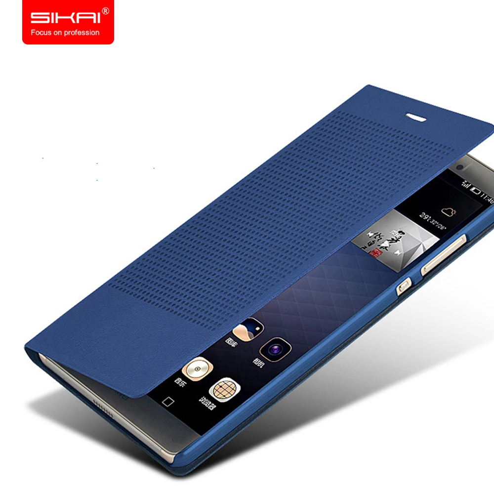 SIKAI 2016 Новый точечный матричный умный вид окно оболочка для huawei Honor Note 8 чехол