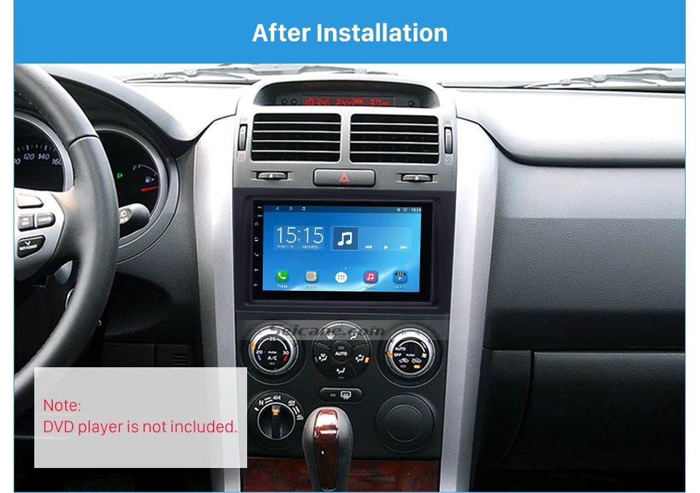 Seicane 2Din Автомобильная Радио панель для 2005 2006 2007 2008- Suzuki Grand Vitara DVD панель приборная панель комплект установка рамка отделка рамка