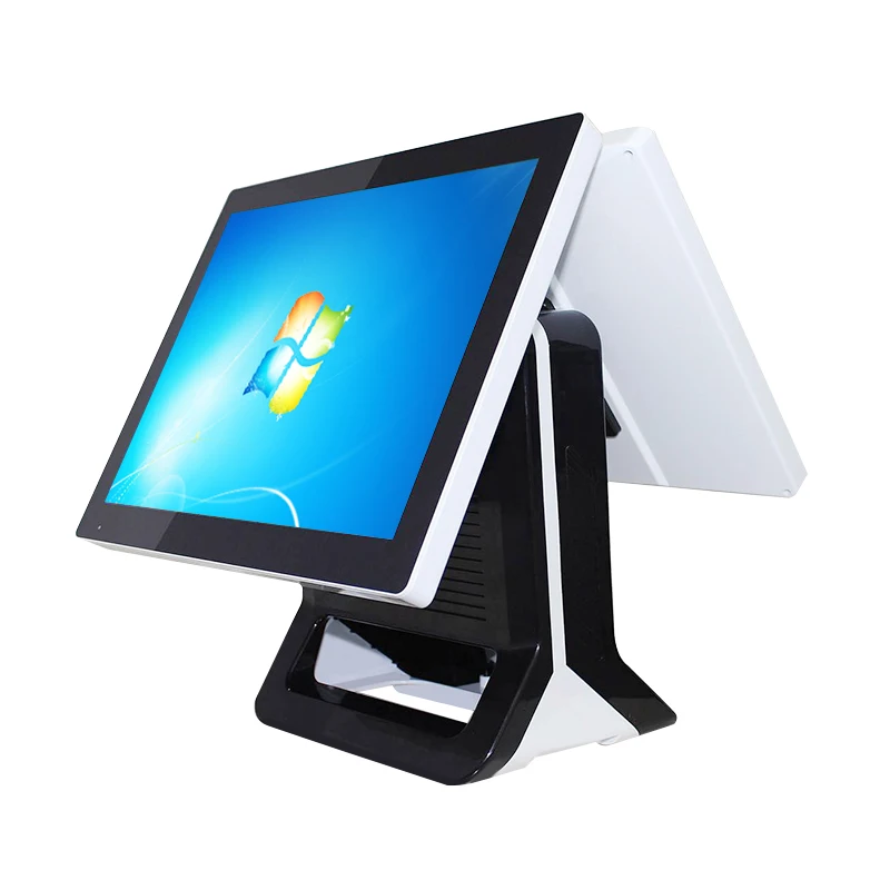 Все в одном pos терминал/barebone pc 15 дюймов дисплей с этикеткой принтера|pos display|all in oneall
