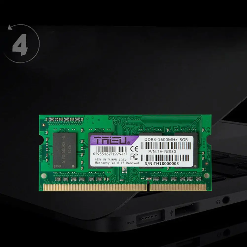 Оперативная память для ноутбука TAISU 2 ГБ 4 8 DDR3 1600 МГц|Оперативная память| |