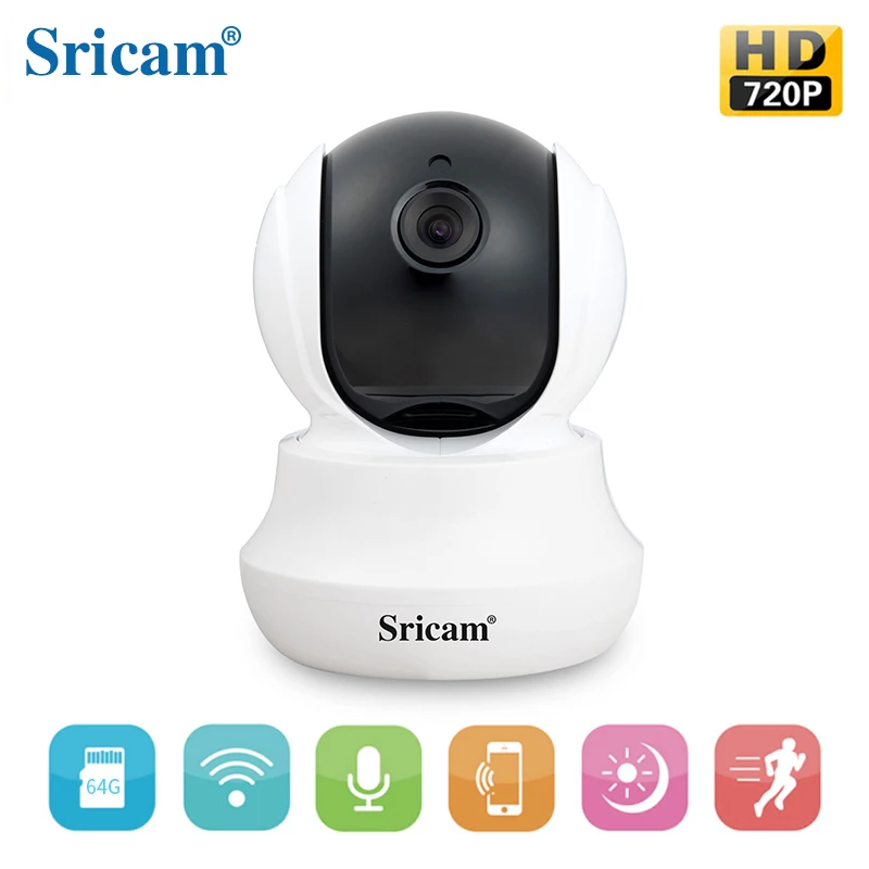 Новый Sricam SP020 HD 720 P Мини Wi Fi IP Камера Беспроводной P2P Видеоняни и радионяни H.264