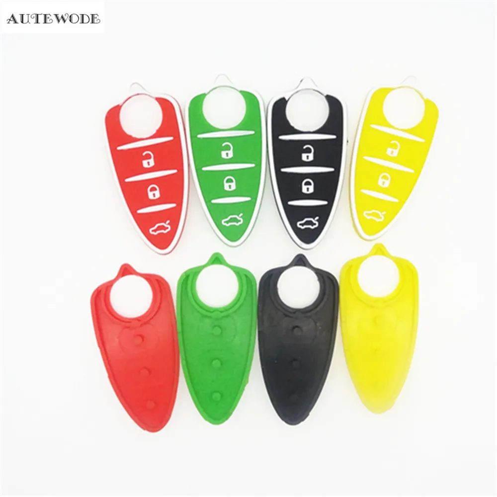 AUTEWODE силиконовый чехол для ключей резиновая накладка Alfa Romeo Mito Giulietta 159 GTA флип