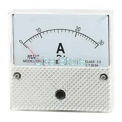 

Квадратный аналоговый панельный амперметр, измеритель амперметр, аналогичный 0-30 А