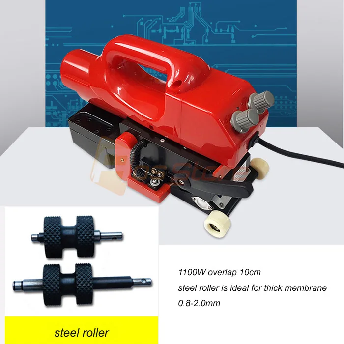 steel roller HDPE лист геомембраны сварочный аппарат горячий клин сварочный аппарат пластиковый вкладыш сварочный аппарат ПВХ пленка запайки - Цвет: steel roller