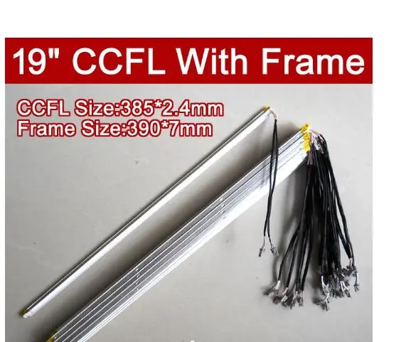 50PCS 19'' inch dual lamps CCFL with frame,LCD monitor lamp backlight with housing,CCFL with cover,CCFL:419mm,FRAME:425mmx9mm