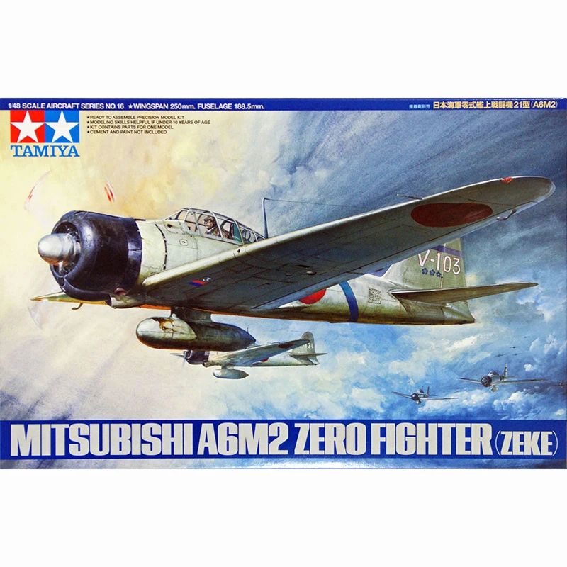 Модель 1/48 TAMIYA 61016 MITSUBISHI A6M2 истребитель Зеро (ZEKE) hobby | Игрушки и хобби